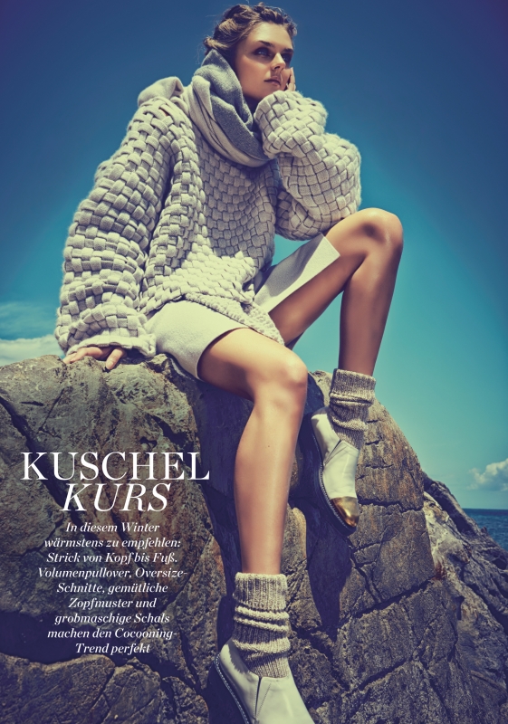 Dimphy Janse for Elle Germany November 2014 photographer Kostas Avgoulis 